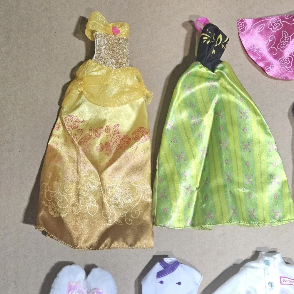 Barbie Lot Of  Doll Character Outfits, 10 Pcs